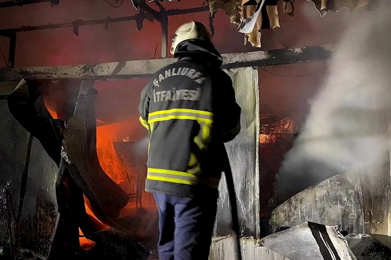 Şanlıurfa’da tekstil atölyesinde yangın çıktı