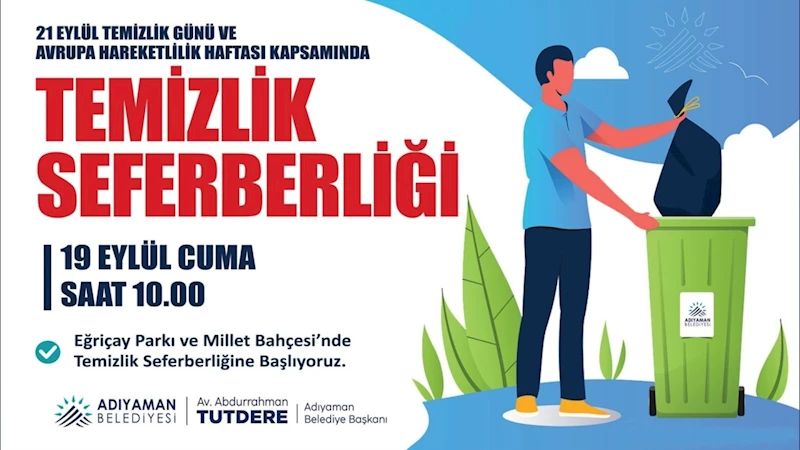 Adıyaman Belediyesi’nden vatandaşa ‘temizlik seferberliği’ çağrısı 