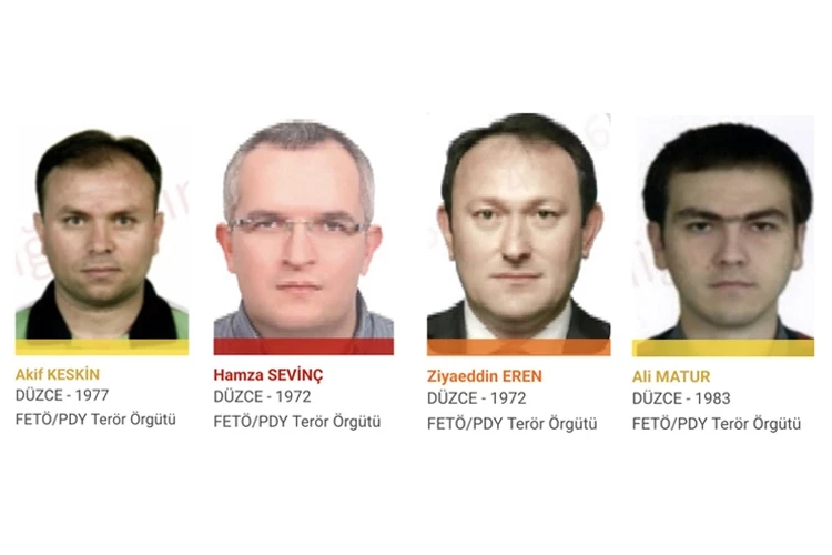Terör suçundan aranan Düzceli isimler o listede yer aldı