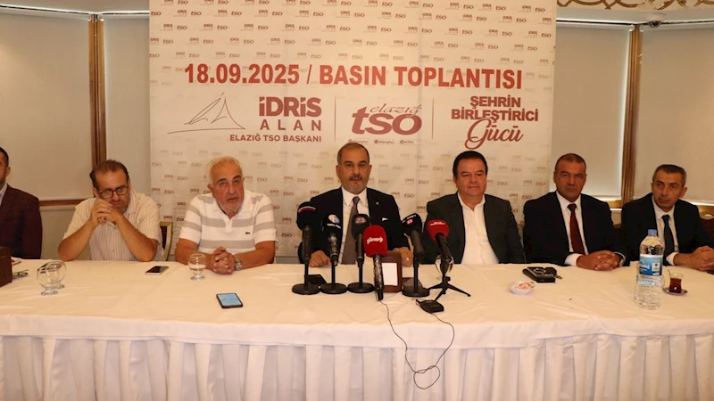 Elazığ TSO Başkanı İdris Alan’dan basın toplantısı