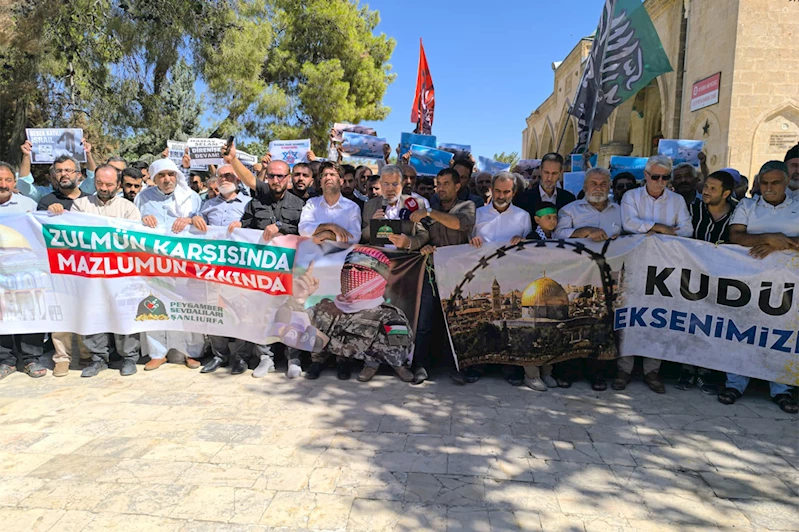 Şanlıurfa’da Gazze ve Sumud Filosu için kitlesel basın açıklaması