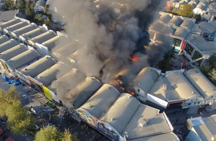 İSTOÇ’ta Çıkan Yangın Kısa Sürede Kontrol Altına Alındı