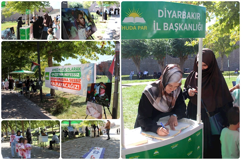 HÜDA PAR Diyarbakır Kadın Kolları: Sumud Filosu denizde bizler karada mücadele vereceğiz