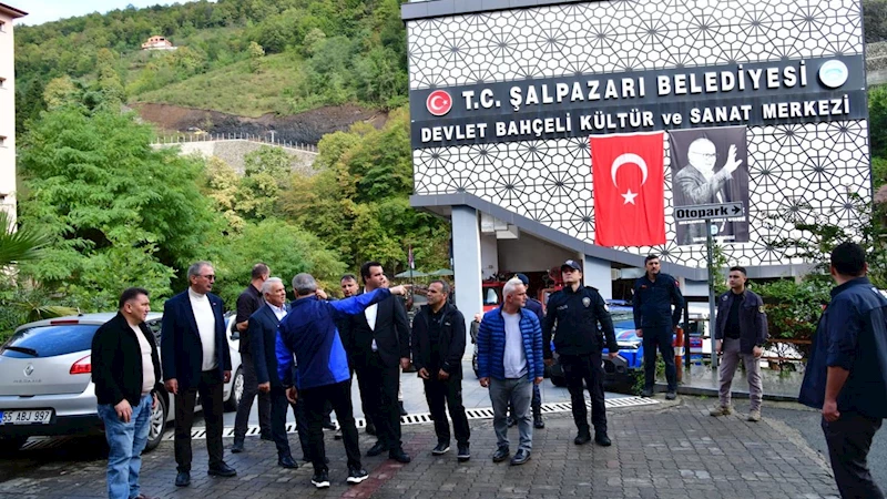 Trabzon Valisi Yıldırım Şalpazarı Sel Bölgesinde