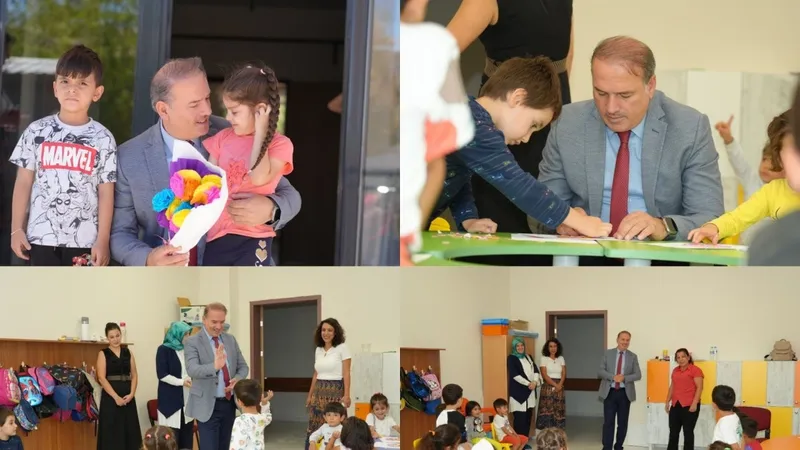 İl Milli Eğitim Müdürü Ali Tosun anaokulu öğrencilerini ziyaret etti  