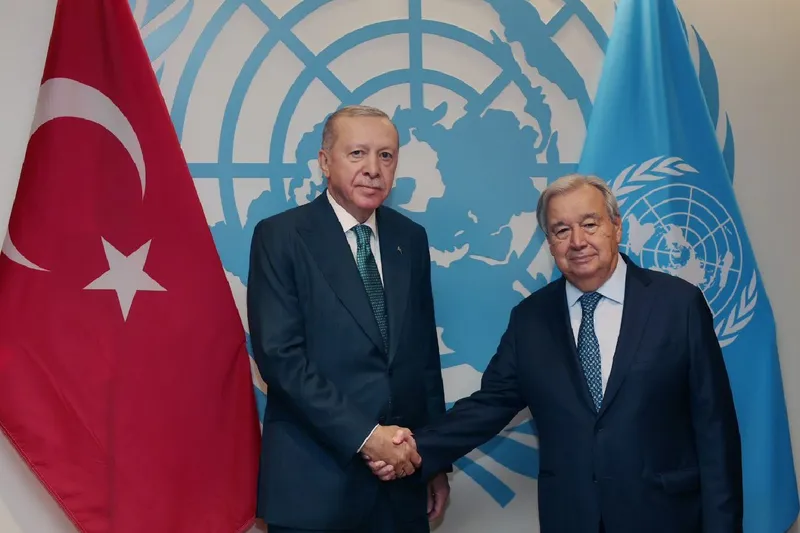 Cumhurbaşkanı Erdoğan, BM Genel Sekreteri Guterres ile Gazze’yi Görüştü