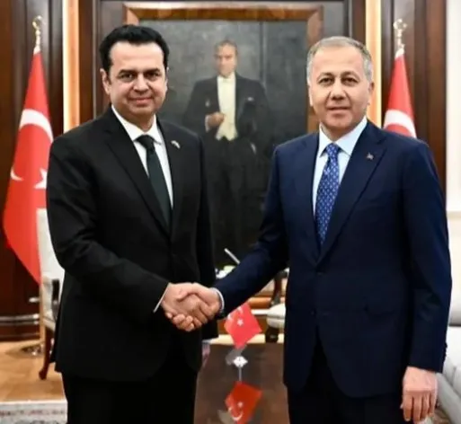 Bakan Yerlikaya, Pakistanlı Mevkidaşıyla Görüştü