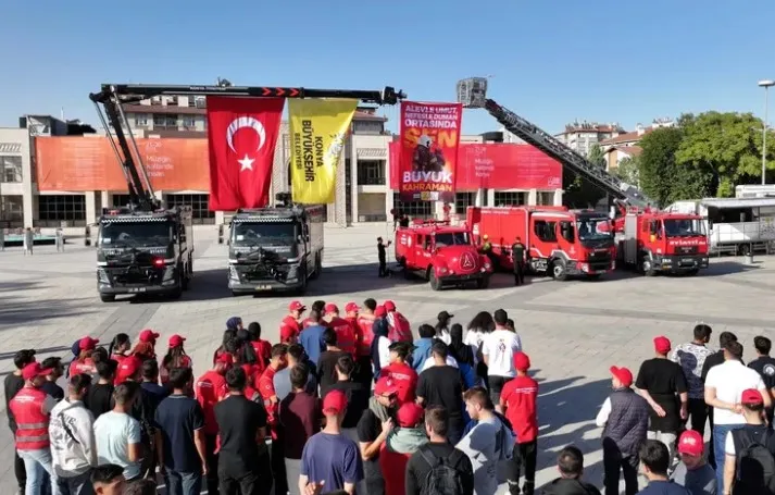 Konya’da İtfaiye Haftası Etkinlikleriyle Afet Bilinci Aşılandı