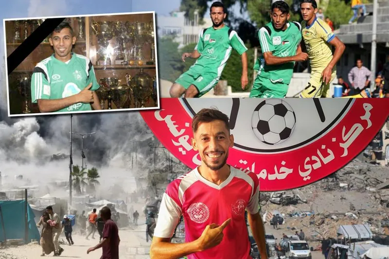 Şebab Rafahlı futbolcu Muhammed Es-Satari yardım beklerken şehit düştü