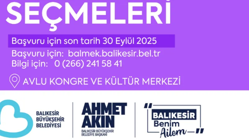 Balıkesir Büyükşehir Belediye Koroları yeni yeteneklerini arıyor