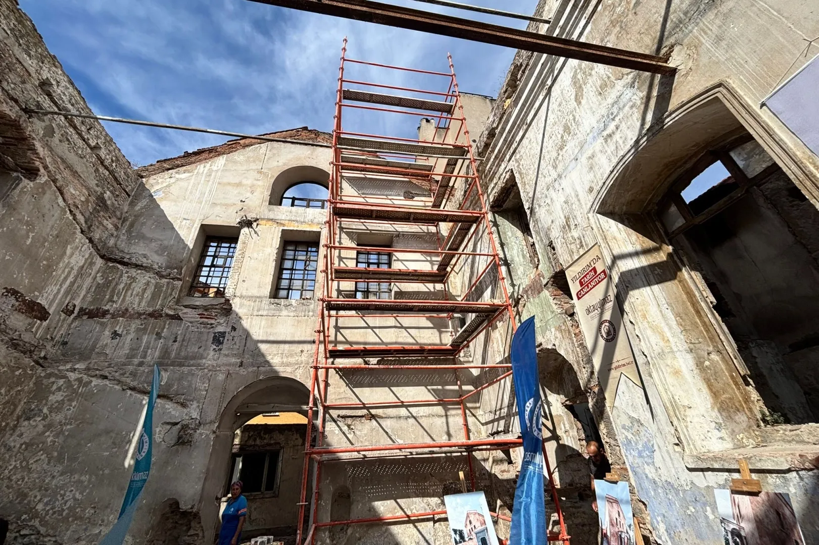 Bursa Yıldırım’da Setbaşı Sanat Merkezi restorasyonu başlıyor... Tarihi yapı kültürel merkeze dönüşecek