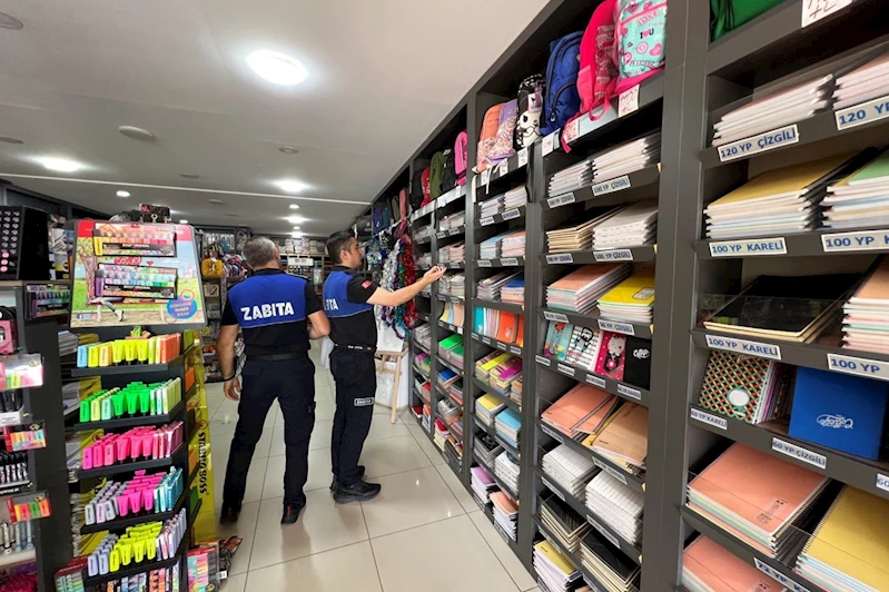 Bursa’da okul sezonu öncesi kırtasiyelere denetim