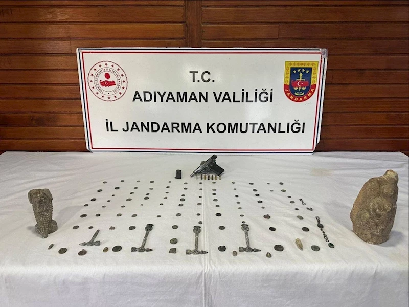 Adıyaman’da tarihi eser operasyonuna 4 gözaltı  