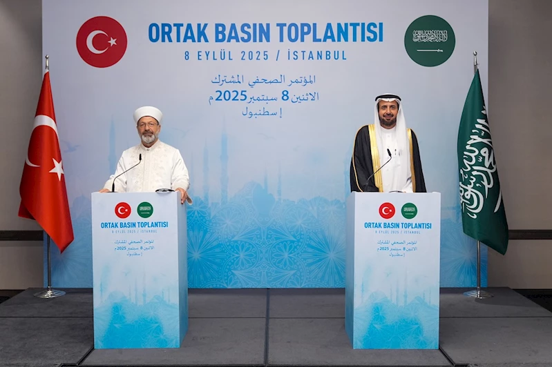 Diyanet ile Suudi Hac Bakanlığından ortak basın toplantısı