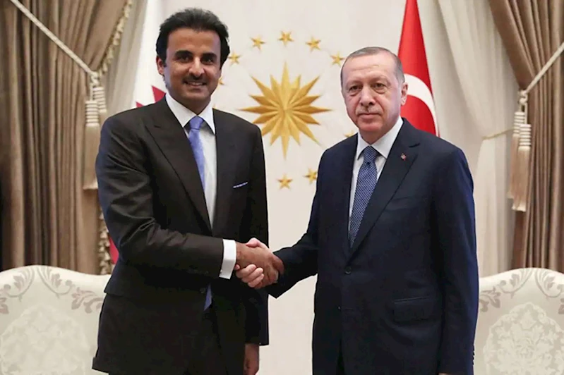 Cumhurbaşkanı Erdoğan, Katar Emiri ile HAMAS