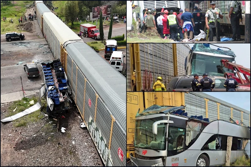 Meksika’da tren ile otobüs çarpıştı: En az 10 ölü, 55 yaralı